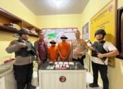 Kapolsek AKP Ulik Iwanto dan Team Sparta Polsek Kepenuhan Sergap Pasangan Suami Istri Pengedar Narkotika