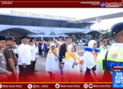 Bupati Anton Lepas JCH pada Penerbangan Ke-3 di Bandara Tuanku Tambusai Pasir Pengaraian