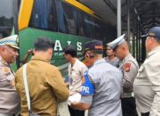 Ditlantas Polda Riau Gelar Ramp Check Bus AKAP di Terminal Payung Sekaki Pekanbaru