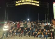 Patroli Gabungan Polsek Rambah Hilir, Koramil 02, dan Satgas Kampung Bebas Narkoba Jaga Keamanan Warga