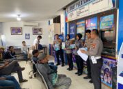 Satlantas Polres Kuansing Sosialisasikan Riau Bhayangkara Run kepada Masyarakat Pemohon SIM di Satpas 0925