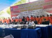 Polda Riau Musnahkan Barang Bukti Narkoba Senilai Rp133 Miliar dari 18 Kasus Selama Tiga Bulan Terakhir