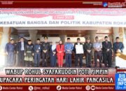Pimpin Upacara Hari Lahir Pancasila, Wabup Rohul :”Kita Ingin Indonesia yang Maju Bukan Hanya Secara Teknologi, Tetapi Juga Secara Moral