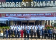 Lapas Pasir Pangaraian Hadiri Upacara Peringatan Hari Lahir Pancasila di Kantor Bupati Rokan Hulu