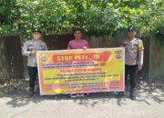 Penyebaran Maklumat Kapolres Kuantan Singingi Tentang Larangan Aktivitas PETI di Wilkum Polsek Kuantan Mudik