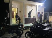 Tak Henti Meski Hujan, Tim Raga Polres Kampar Patroli Jaga Kamtibmas