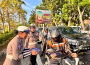 Ditlantas Polda Riau Gencarkan Kampanye Keselamatan di Kawasan Tugu Perjuangan Pekanbaru