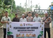 Idul Adha 1446 H, Polres Rohul Salurkan 14 Hewan Qurban Ke Masjid Diberbagai Desa