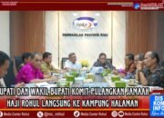 Bupati Dan Wakil Bupati Upayakan Kepulangan Jamaah Haji Langsung Ke Bandara Tuanku Tambusai