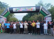 Hari Bhayangkara ke-79, Lapas Pasir Pangaraian Ikuti Fun Run dan Senam Bersama