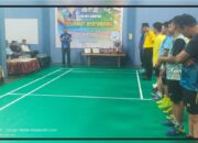 Sambut HUT Bhayangkara ke 79, Kapolsek Tapung Resmi Buka Turnamen Badminton Kapolsek Tapung CUP l 2025, se Tapung Raya
