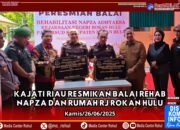 Kajati Riau resmikan Balai Rehab Napza dan Rumah RJ Rokan Hulu