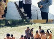Hijaukan Sekolah, Polsek Rambah Hilir Ajak Siswa SDN 028 Tanam Pohon