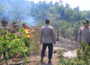 Kapolres Kampar Tinjau Lokasi Karhutla di Perbatasan 50 Kota, Api Berhasil Dipadamkan!