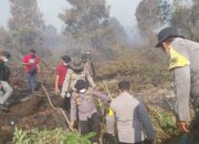 Pamatwil Karhutla Tinjau Titik Api dan Pimpin Rapat Penanganan di Polres Dumai