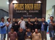 Tim Resmob polres Rohul berhasil ringkus 5 orang tersangka, tindak pencurian serta pembakaran truk