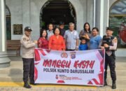 Minggu Kasih Polsek Kunto Darussalam Pererat Hubungan dengan Jemaat Gereja HKBP Sei Intan