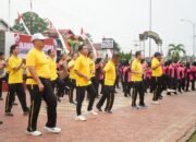 Sinergi Polisi dan Warga: Polres Rohul Adakan Olahraga Bersama