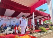 Camat Rambah Hilir Mahadi, SE, MM Pimpin Langsung Upacara HUT ke-80 RI: Semangat Nasionalisme Menggema di Lapangan Kantor Camat