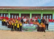 Polsek Kunto Darussalam Gelar Sosialisasi “Green Policing” dan Tanam Pohon di SD 011 Desa Sangkuti