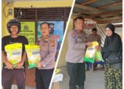 Polsek Kuntodarussalam & polsek Ujung Batu Gelar Bazar pangan murah untuk masyarakat 