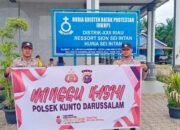 Polsek Kunto Darussalam Amankan Ibadah Minggu Kasih di HKBP Sei Intan