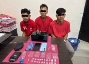 Satresnarkoba polres Rohul Ringkus 3 Pemuda warga bangun jaya Dan sita 5,62 Gram Sabu
