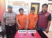 Transaksi Sabu Terbongkar, Polsek Rambah Hilir Tangkap Dua Tersangka Dan amankan 0,26 gram sabu