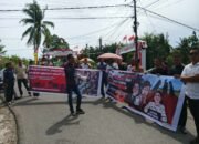 Polres Rokan Hulu kerahkan ratusan Personel Amankan Aksi Damai Masyarakat Peduli Rohul di Gedung DPRD