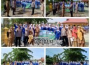 Dukung Program Kapolda Riau, Kapolsek Rambah Hilir Laksanakan Penanaman Pohon di SMAN 1