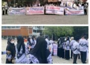 Ratusan Guru di Pekanbaru Gelar Aksi, Protes Penetapan Ketua PGRI yang Dianggap Cacat Formil