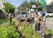 Polres Rokan Hulu Gelar Apel Siaga Bencana, Personel Gabungan Bersihkan Dua Titik Rawan Banjir