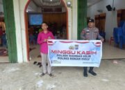 Program Minggu Kasih, Polsek Rambah Hilir Dengarkan Aspirasi Jemaat Gereja di Kumu Baru