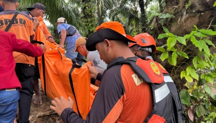 Perempuan Tenggelam di Sungai Sosa Desa Tingkok Ditemukan Meninggal Usai Dua Hari Dicari