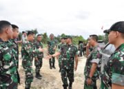 Danrem 031/Wira Bima Tinjau Pos Satgas TNTN, Pastikan Kegiatan Berjalan Aman dan Lancar