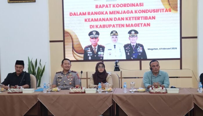 Forkopimda Magetan Perkuat Sinergi, Gelar Rakor Jaga Kondusifitas Kamtibmas Terkait Perguruan Silat