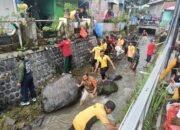 Peduli Lingkungan, Polres Magetan Bersama Lintas Sektoral Gelar Gerakan ASRI Bersih-Bersih Kali