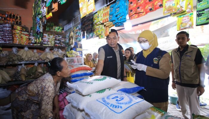 Jelang Ramadhan 1447 H, Satgas Pangan Polres Madiun Pastikan Stok Bahan Pokok Aman di Pasar Caruban