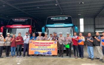 Pastikan Armada Laik Jalan, Polres Madiun Kota dan Polda Jatim Inspeksi Bus Jelang Lebaran 2026