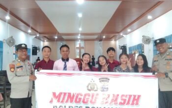 Lewat Program Minggu Kasih, Polsek Tambusai Utara Tampung Aspirasi Jemaat GBI