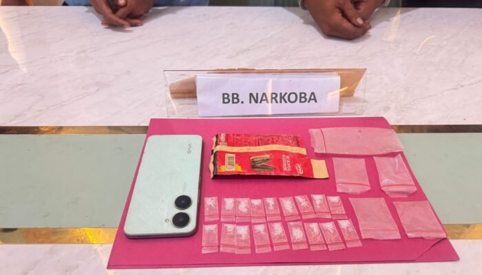 Tak Berkutik, Dua Pengedar Sabu Dibekuk Polsek Tambusai Utara