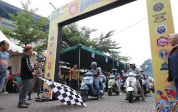 Hadiri Magetan Scooter Kumandang 2026, Kapolres Ajak Vespa Mania Jadi Pelopor Keselamatan Lalu Lintas