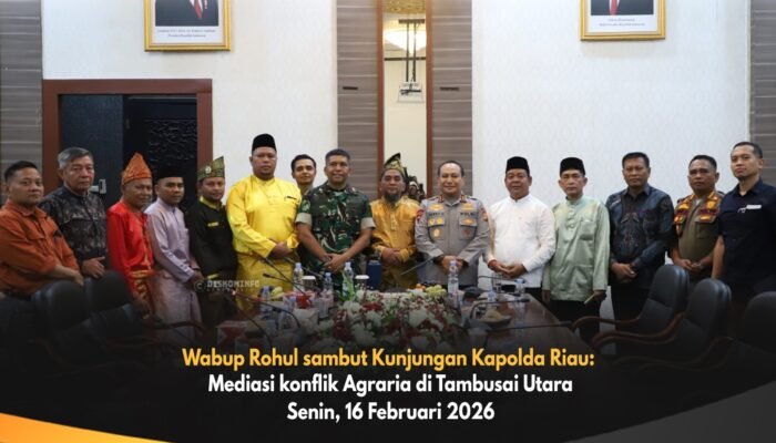 Wabup Rohul sambut Kunjungan Kapolda Riau: Mediasi konflik Agraria di Tambusai Utara