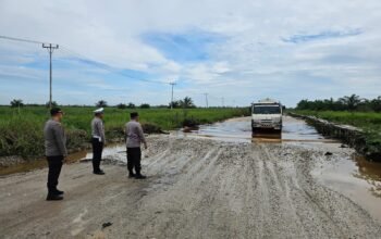 Antisipasi Dampak Hujan Deras, Polsek Bonai Darussalam Intensifkan Patroli dan Monitoring Wilayah