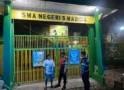 Situasi Kondusif, Sat Samapta Polres Madiun Kota Amankan Jalannya Sholat Tarawih