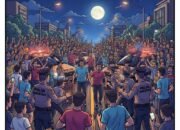 Balap Orang Viral Ganggu Arus Lalin, Polsek Maospati Bertindak Cepat dan Himbau Warga Isi Ramadhan dengan Kegiatan Positif