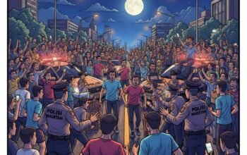 Balap Orang Viral Ganggu Arus Lalin, Polsek Maospati Bertindak Cepat dan Himbau Warga Isi Ramadhan dengan Kegiatan Positif