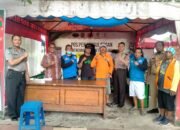 Perkuat Sinergi, Kanit Binmas Polsek Taman Sambangi Pos Penanggulangan Bencana di Lapangan Gulun