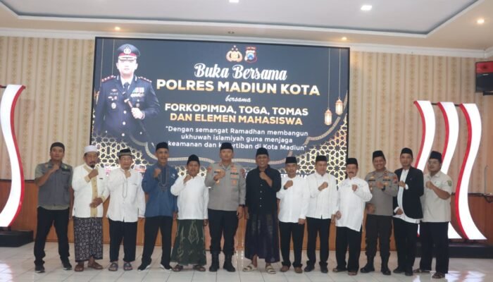Pererat Sinergi Ramadan, Polres Madiun Kota Gelar Buka Puasa Bersama Forkopimda, Toga, Tomas, dan Mahasiswa