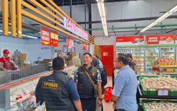 Antisipasi Kelangkaan dan Lonjakan Harga Bapokting, Satgas Pangan Polres Madiun Kota Sidak Pasar Besar Madiun